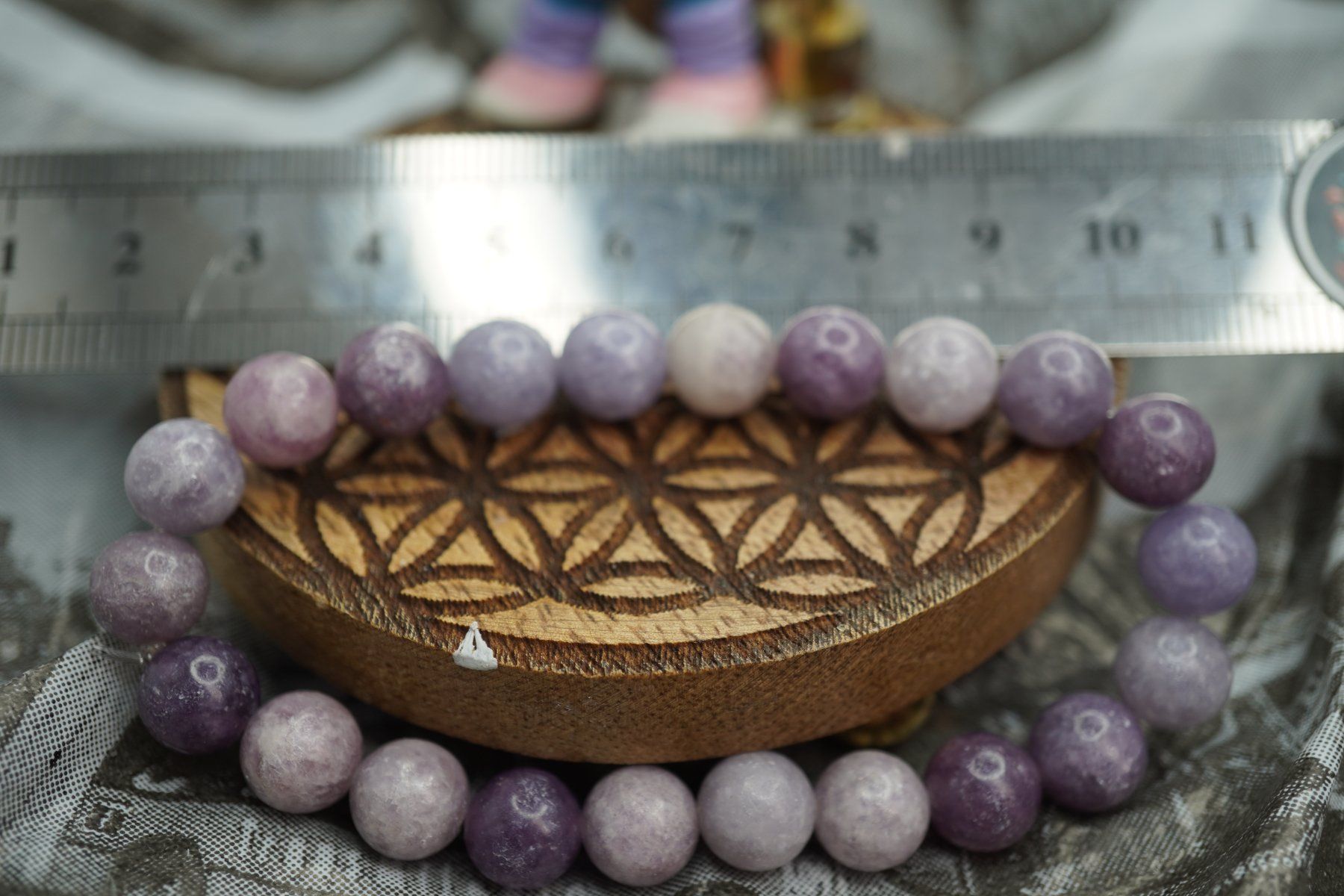 Minerali & Pietre curative: Lepidolith    Armband 8mm    (Räumung!) – Nuovo e nell'imballaggio originale da Eschenbach SG venduto da topstone 1