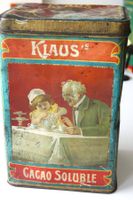 antike Blechdose Klaus Cacao Soluble