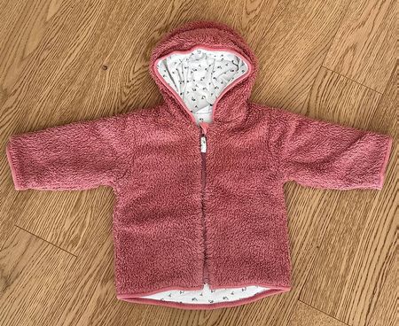 Teddy Jacke in rosa, Gr. 74