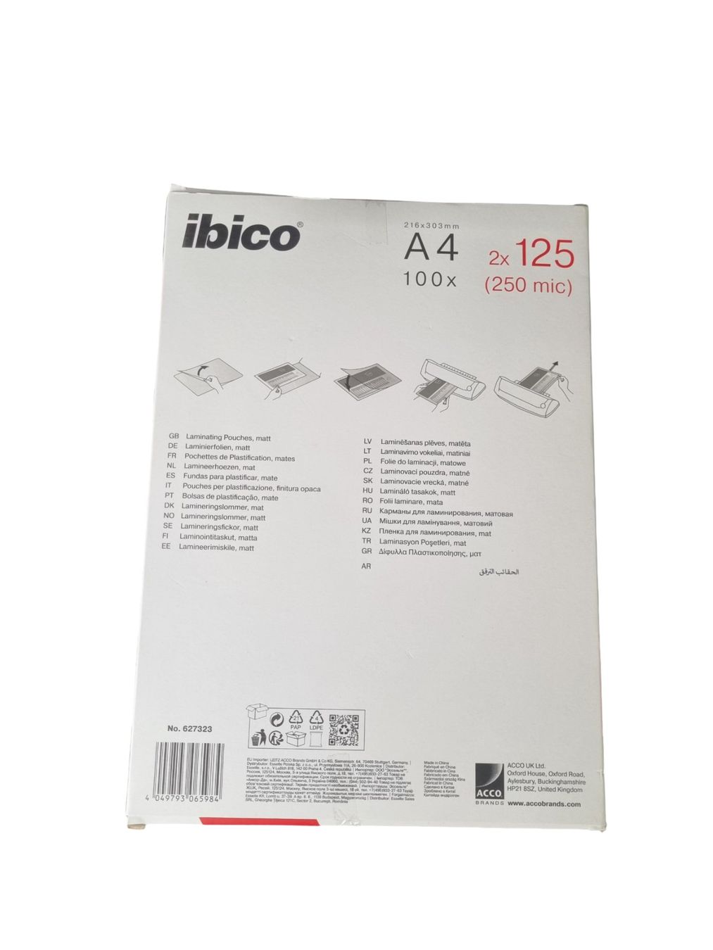 Fogli trasparenti: IBICO Laminierfolien Matt – Nuovo (secondo la descrizione) da Wangen b. Olten venduto da Restwert_Wangen 1