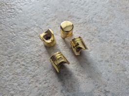 Puch/Piaggio Ventildeckel 4 Stk.Goldfarbig-eloxiert Neu