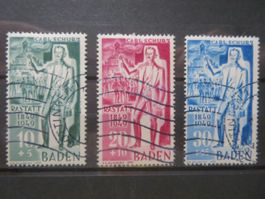 Deutschland Baden Mi 50-52