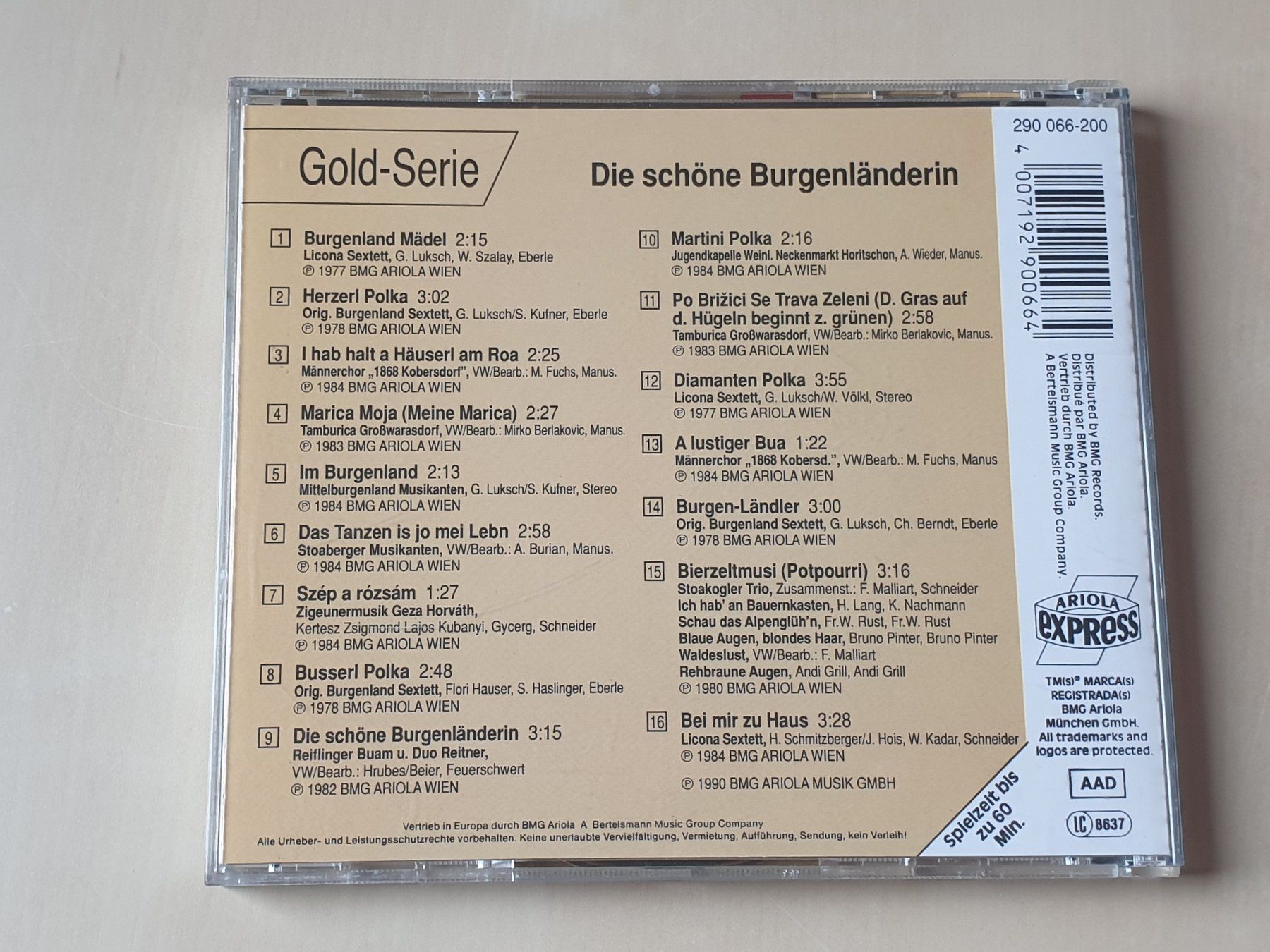 CD: Die schöne Burgenländerin – Usato da Stansstad venduto da collectorsshop 1