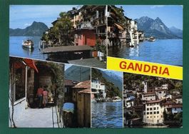 Gandria, 5 Ansichten, 1991, gelaufen, Grossformat