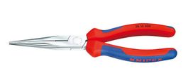 Knipex Flachrundzange mit Schneide verchromt 26 15 200