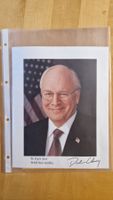 Dick Cheney, Original Autogramm auf Foto in Farbe