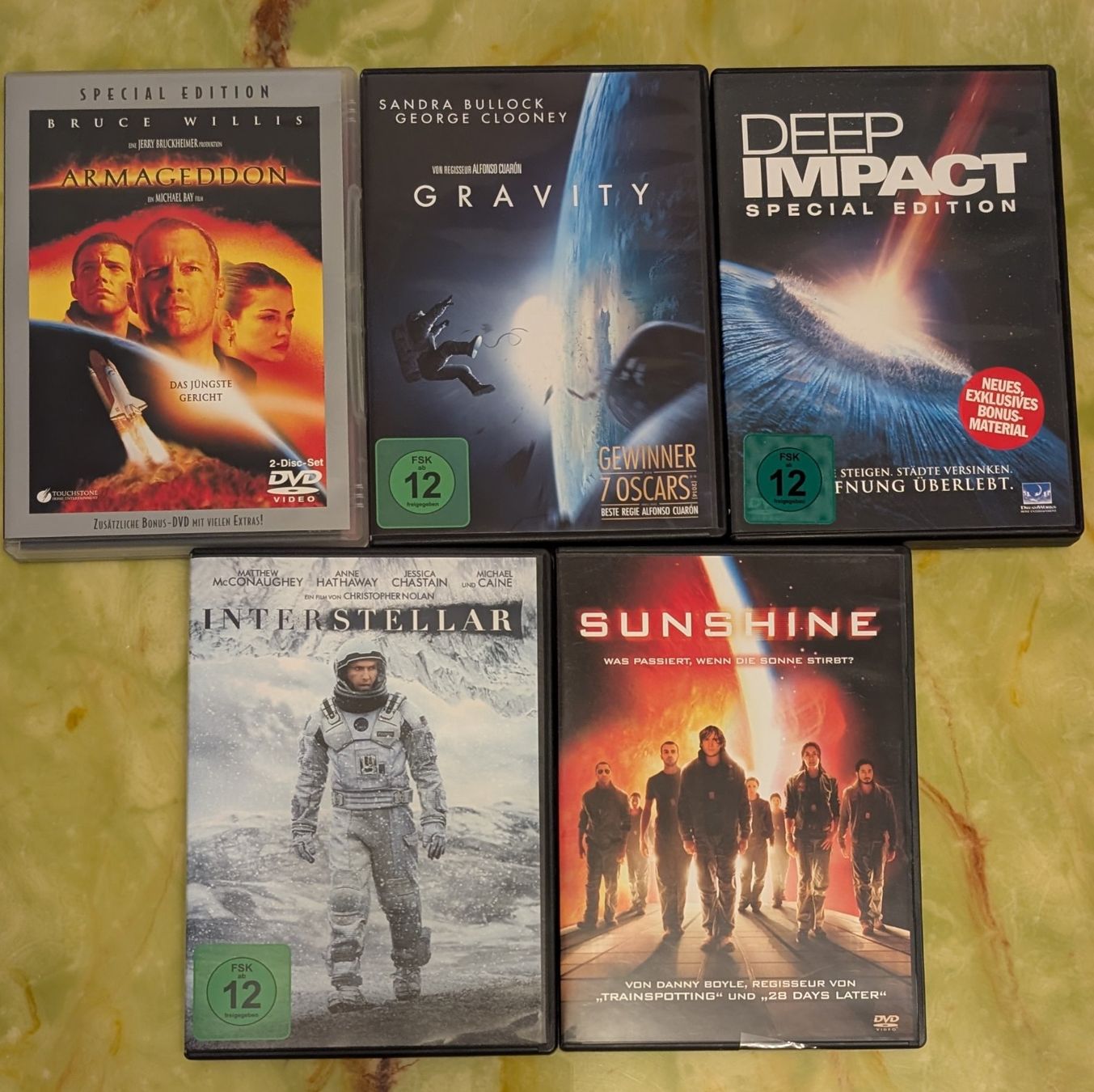 Tutti i DVDs: DVD SetNr.48(Gravity, Armageddon, Deep Impact...) – Usato da Riehen venduto da fab_972b