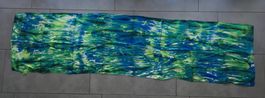 Seidenfoulard blau-grün