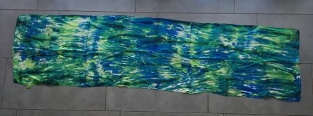 Seidenfoulard blau-grün