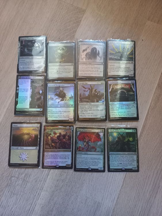 MTG Kamigawa NEON 75C&U Foil +all basic lands Foil +3 R foil (Neu und ...