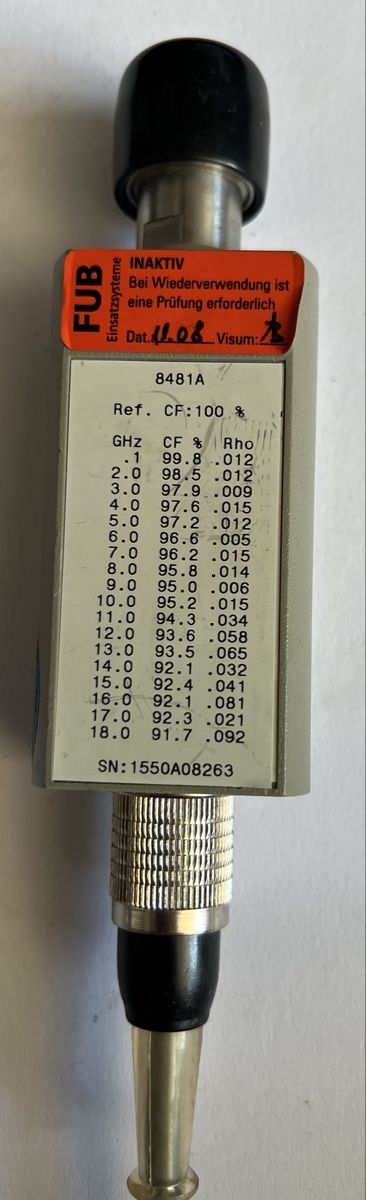 Hewlett Packard Misurare: HP 8481A Power Sensor 18 GHz Hewlett Packard HF Sensor top  – Usato da Oberhofen Thun'see venduto da SwissTreasure
