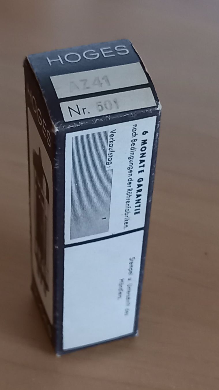 Componenti elettronici: Radioröhre AZ41 Gleichrichter – Nuovo (secondo la descrizione) da Lausen venduto da habrefre 2