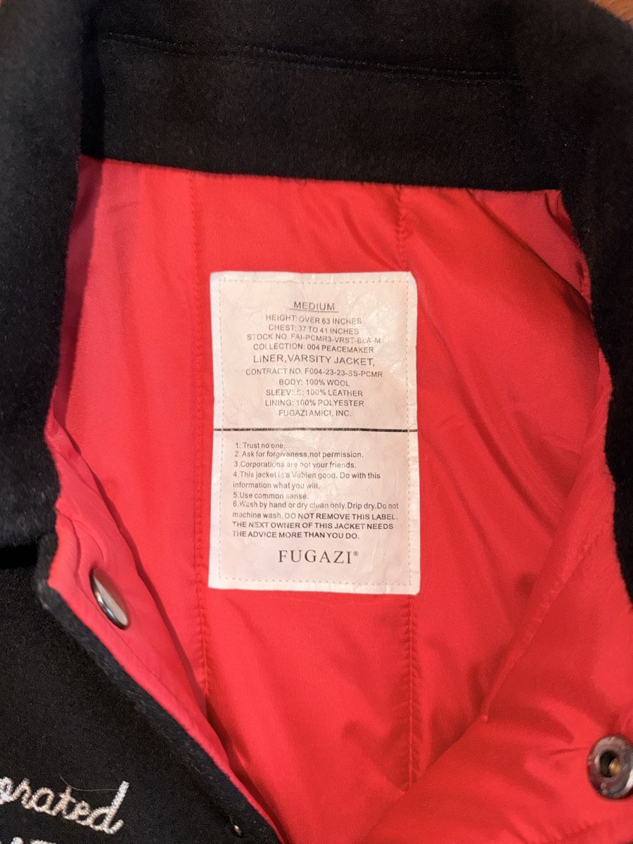 Giacche: Fugazi College Jacke Grösse M Peacemaker – Nuovo (secondo la descrizione) da Watt venduto da lou_m5tq 5
