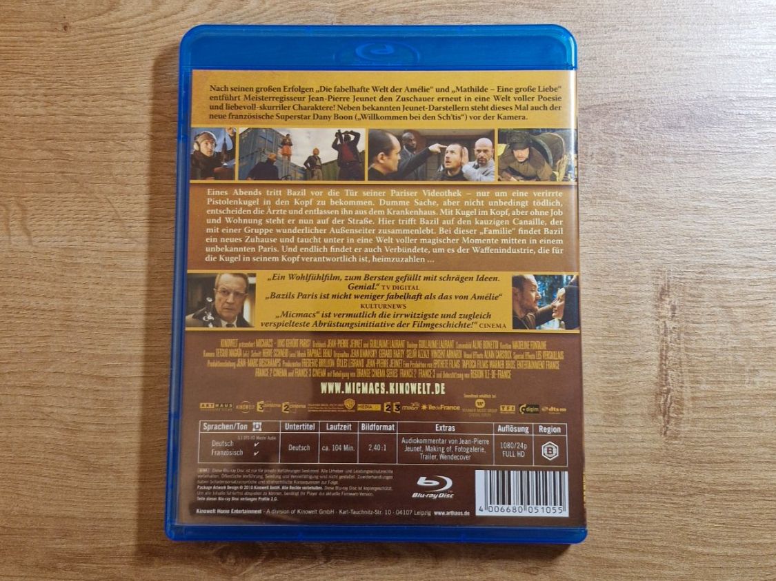 Tutti i DVDs: Micmacs (2009) RAR Bluray – Usato da Pfungen venduto da Whitie 1