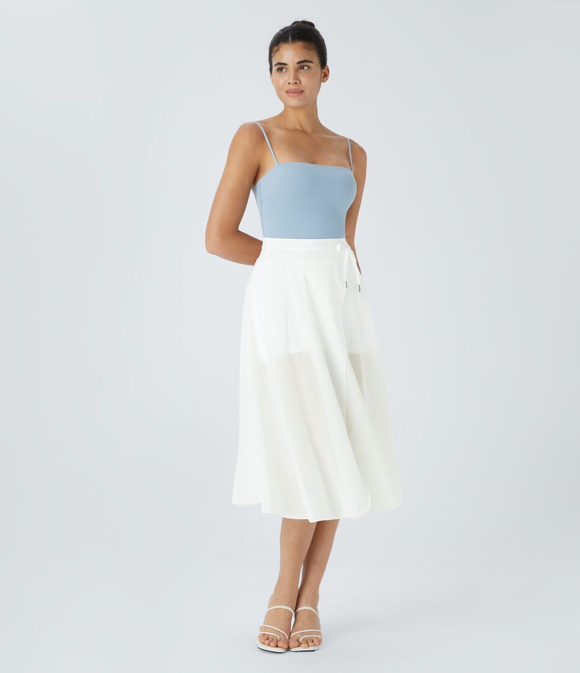Halara Gonne: Jupe-short à poches blanche - Midi Évasée - Taille Haute – Nuovo e nell'imballaggio originale da Lausanne venduto da So5152 5