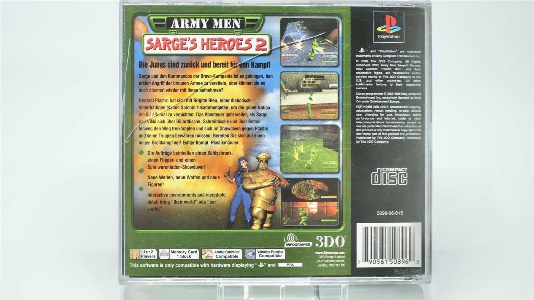 Sony Spiele: Playstation Army Men Sarge's Heros 2 – Gebraucht aus Chur von mojobox 3