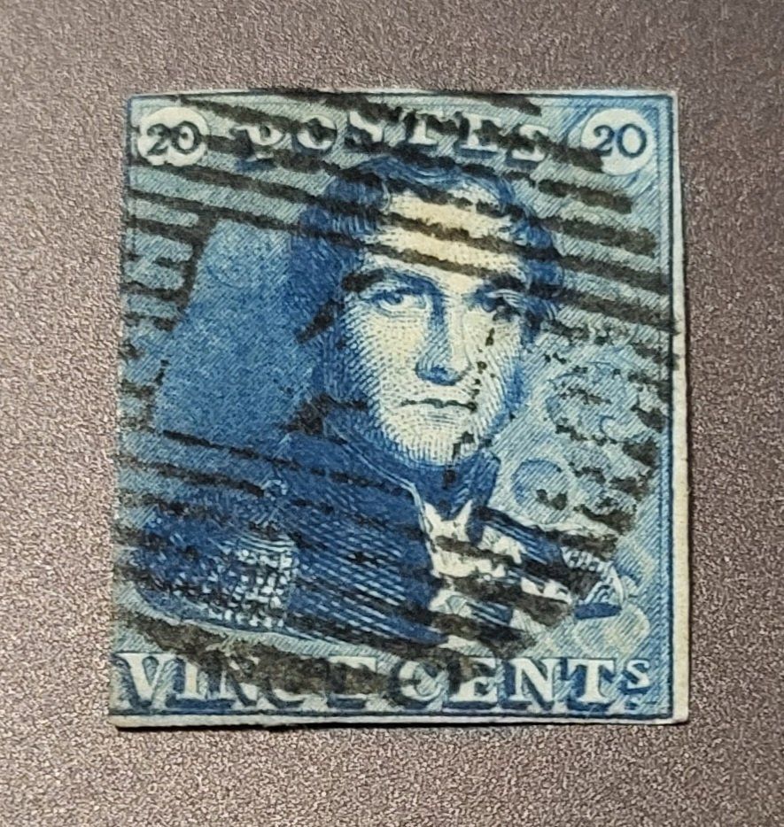 Alle Briefmarken: Belgien 1849 alte briefmarke – Gebraucht aus St Gallen von Stampsalshobby