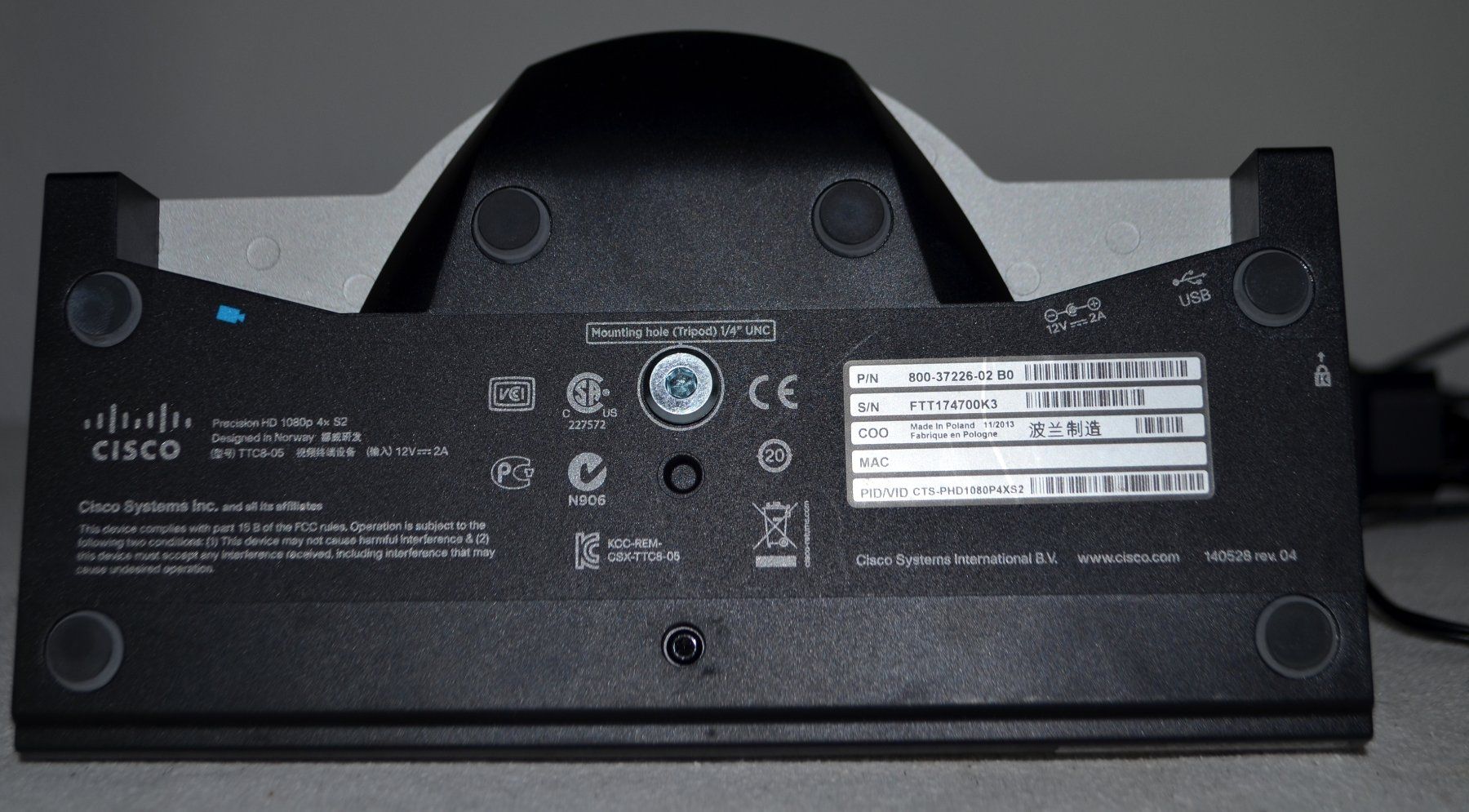 Videocamere: Cisco TTC8-05 TelePresence Precision HD – Usato da Collonges venduto da arashee 6