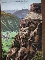 Alte Ansichtskarte Gemmipass Leukerbad Weisshorn gel. 1913