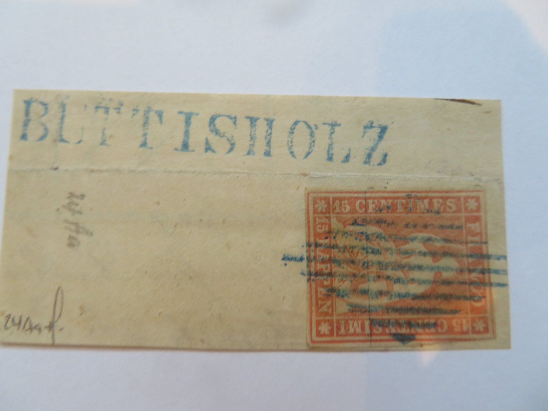 Alle Briefmarken: Strubel 24 Aa auf Briefstück Buttisholz – Gebraucht aus Pfyn von sagenruthe 2