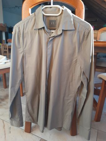 Hemd, Armani Exchange, grau, Grösse M (slim fit)
