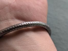 Antikes Massiv-Armband 26.2g – Ethno / Bali Stil (Silber?
