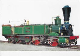 Lokomotive "Genf" der Schweizerischen Centralbahn 1858