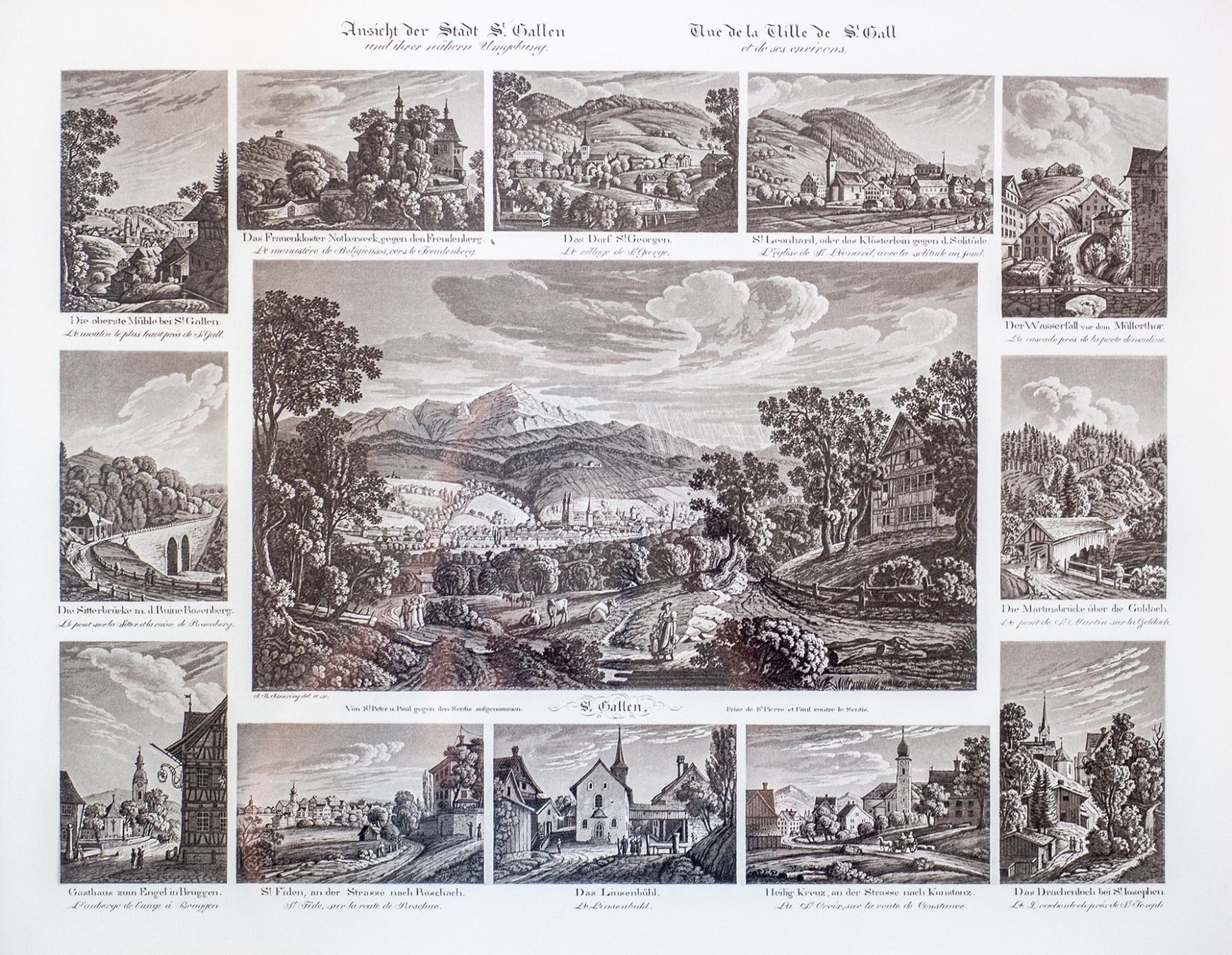 Gravures: St. Gallen / Gruppenstich – D'occasion à Netstal par 3leon 1