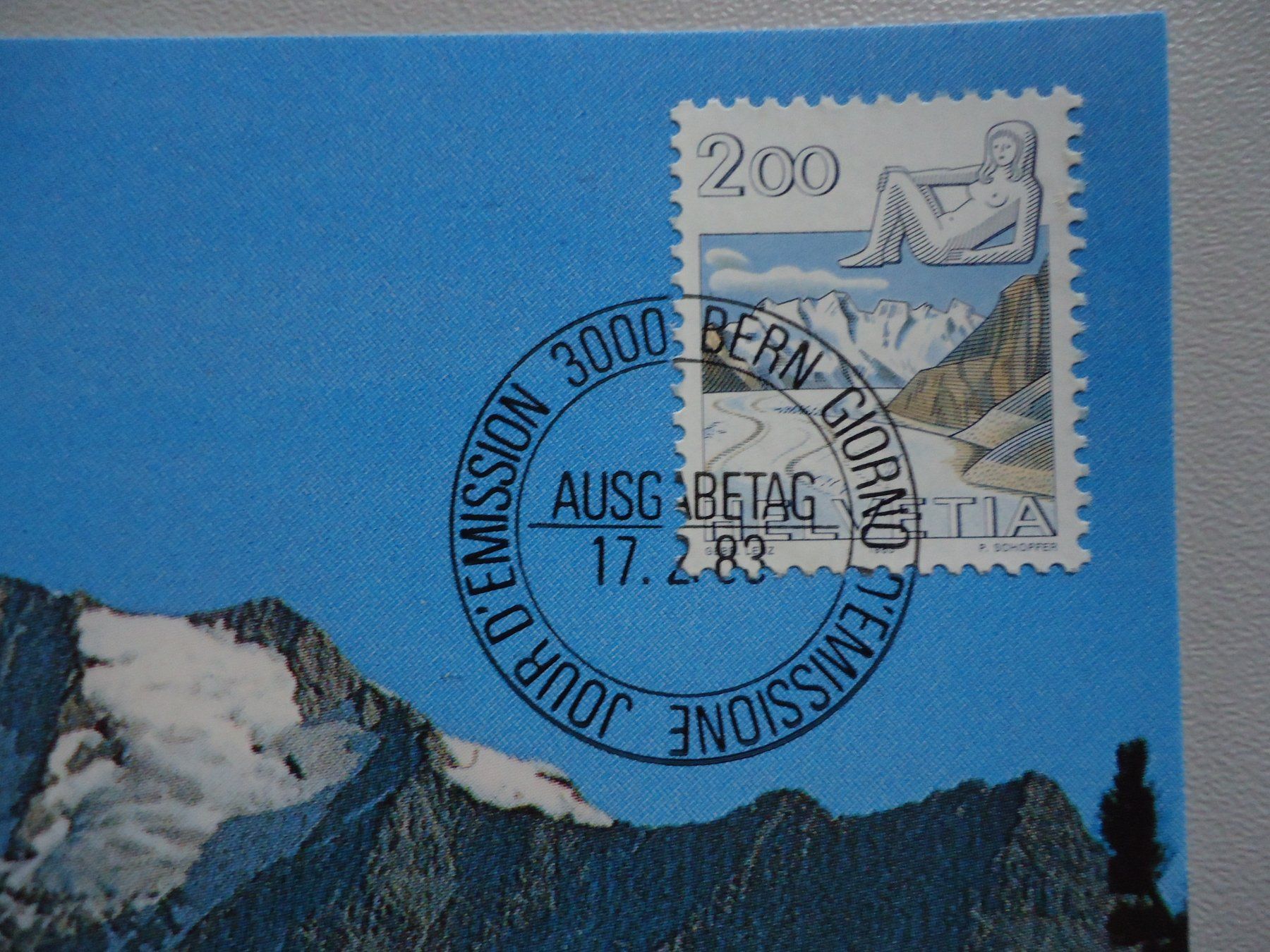 Cartoline postali: 3 Postkarten Aletschgletscher 1983 frankiert gestempelt – Nuovo (secondo la descrizione) da Belp venduto da Hefabe 2