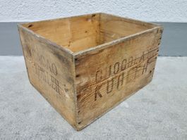 alte Holzkiste Kiste PETER GALA CHOCOLAT AU LAIT KOHLER