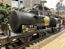 Kleinbahn 2x 313 Kesselwagen BP schwarz