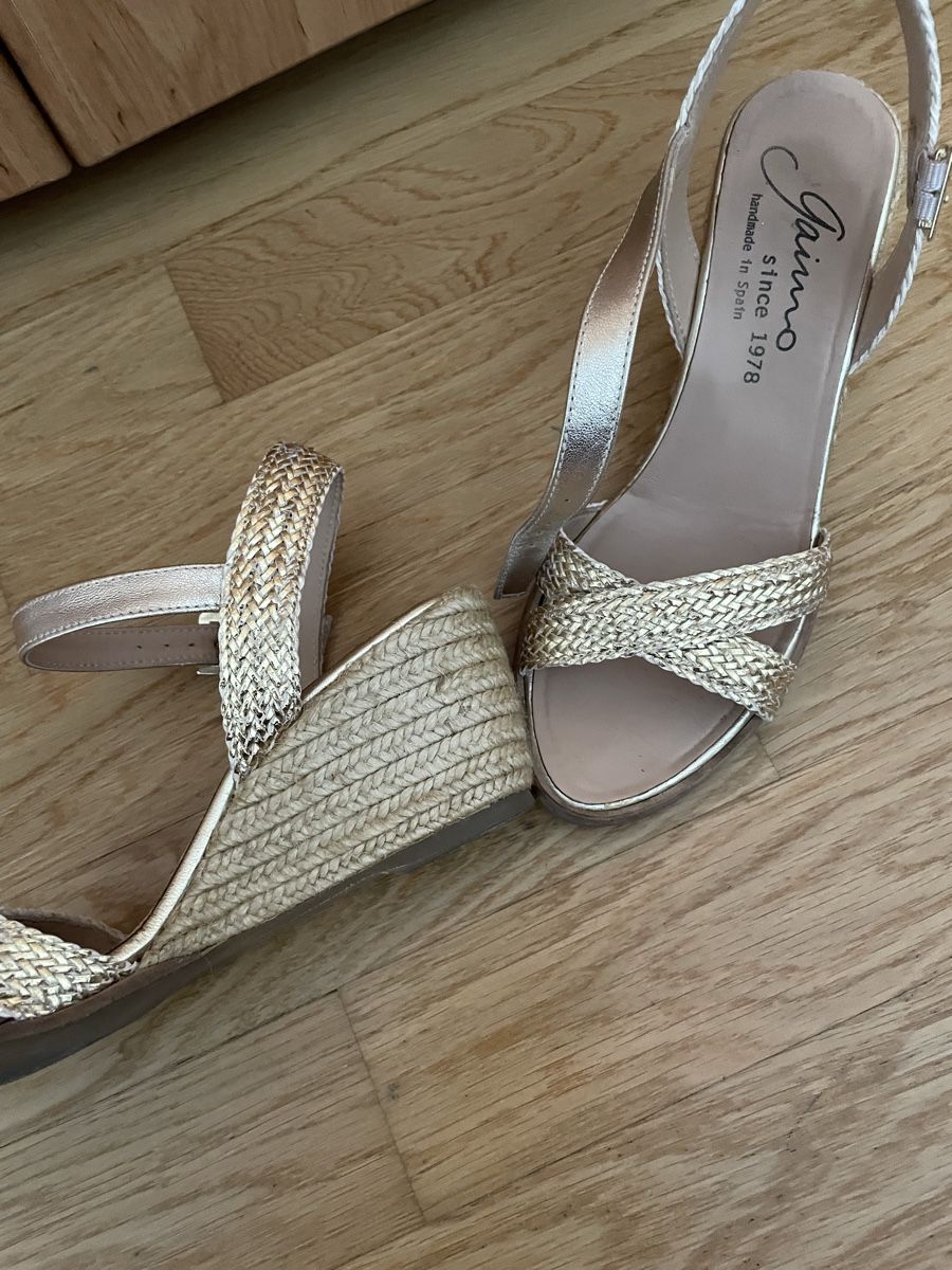 Scarpe da donna: Gaimo espadrilles gold , Leder, Gr. 37 – Usato da Möhlin venduto da Halylea 4