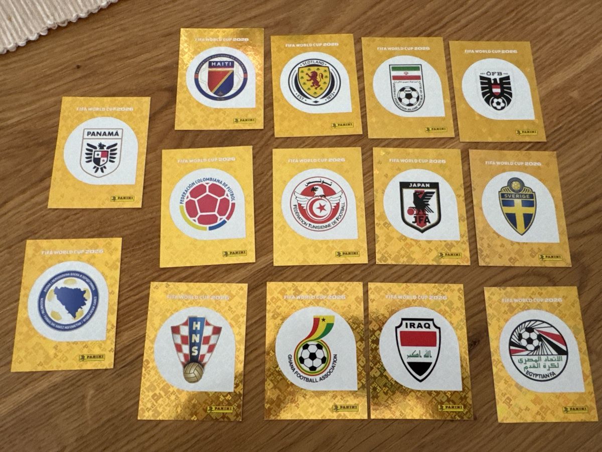 Panini Carte collezionabili: WM26 Panini 14x Wappen – Nuovo (secondo la descrizione) da Salmsach venduto da kim_686b