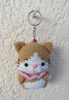 Handgestrickter - KATZEN - Schlüsselanhänger - Neu