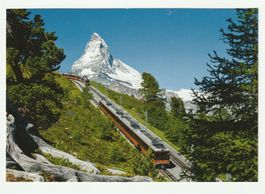 Postkarte Gornergratbahn Matterhorn Zermatt VS