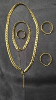 Schmuckset Edelstahl Gold Kette Neu / Parure Bijoux Acier