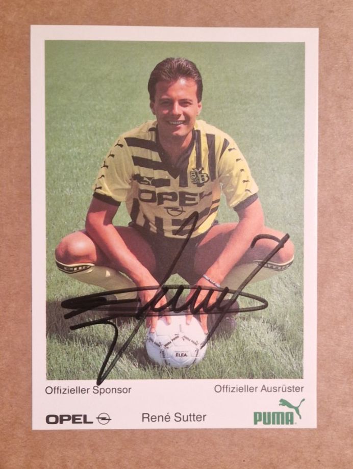 Autographes: René Sutter - handsignierte Autogrammkarte - Session 88/89 – D'occasion à Menziken par Autogramme