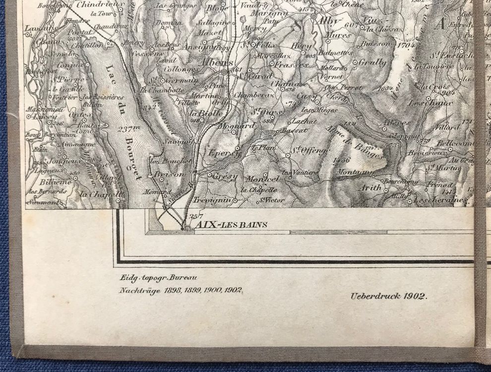 Generalkarte der Schweiz 1:250 000, Blatt lll,  1902 4