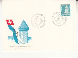Sonderstempel S. 637 Sängerfest Luzern 1967