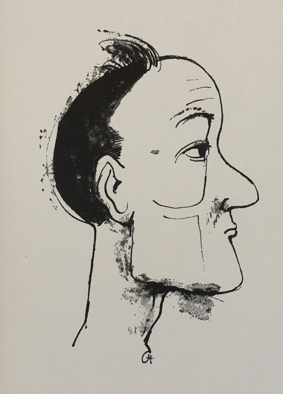 Grafica & Litografie: Karl Hofer "Profil"  DRUCKGRAPHIK – Usato da Nennigkofen venduto da babag