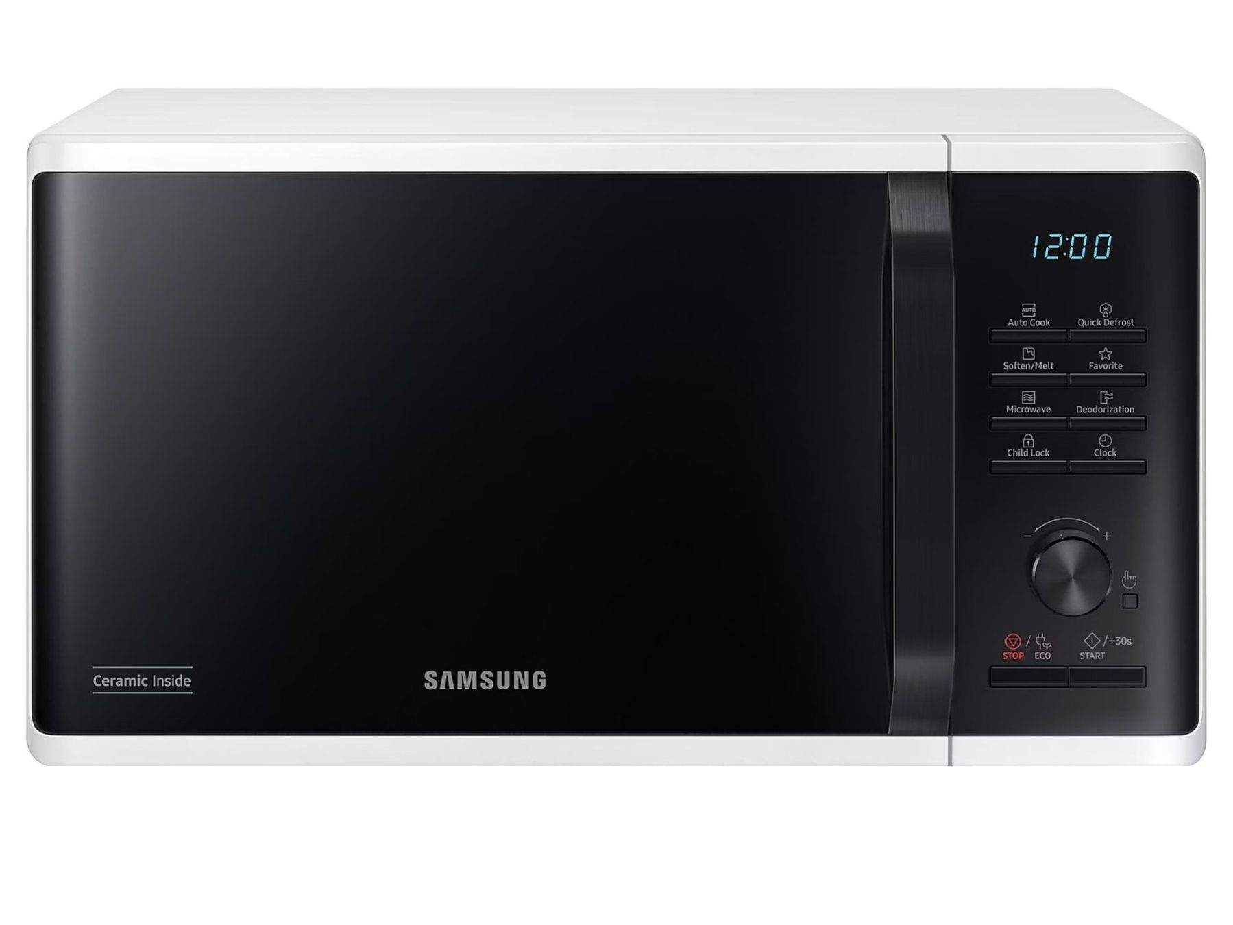 Elettrodomestici da cucina: Micro-ondes Samsung blanc avec Ceramic Inside 20L – Nuovo e nell'imballaggio originale da Lavey-Village venduto da J.A.D