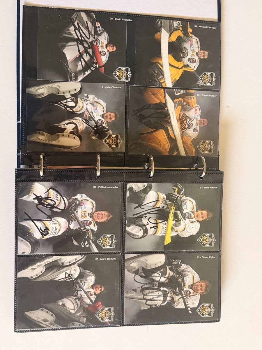 Autographes: Autogrammkarten-Set HC Lugano – D'occasion à UNTERSIGGENTHAL par s_rzb8 1