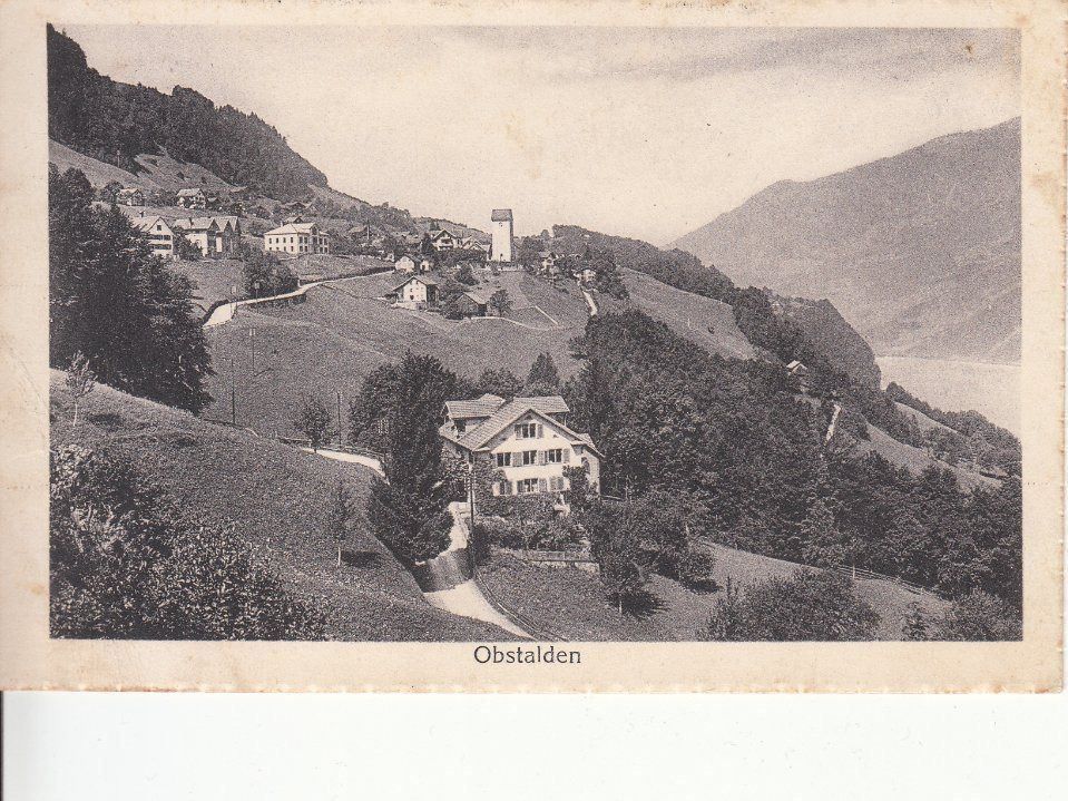 Cartoline postali: Obstalden 1920 – Usato da Bürglen TG venduto da StampGraf