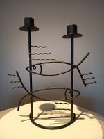 Kerzenhalter Stabkerzen mit Fischmotiv