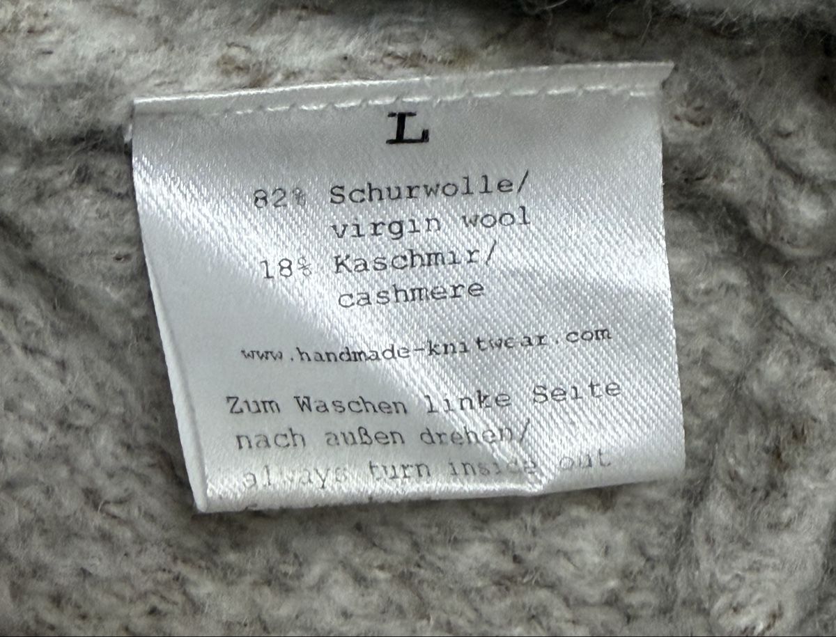 Pullover & Sweatshirts: Pullover Handmade Schurwolle Kaschmir grau Grösse L – Gebraucht aus Elsau von ivyfashion 2