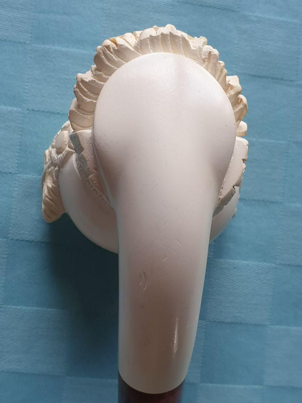 Tabakpfeifen & Zubehör: Meerschaumpfeife handgeschnitzt Krieger Helm Pfeife alt – Gebraucht aus Mörschwil von spirspi 7