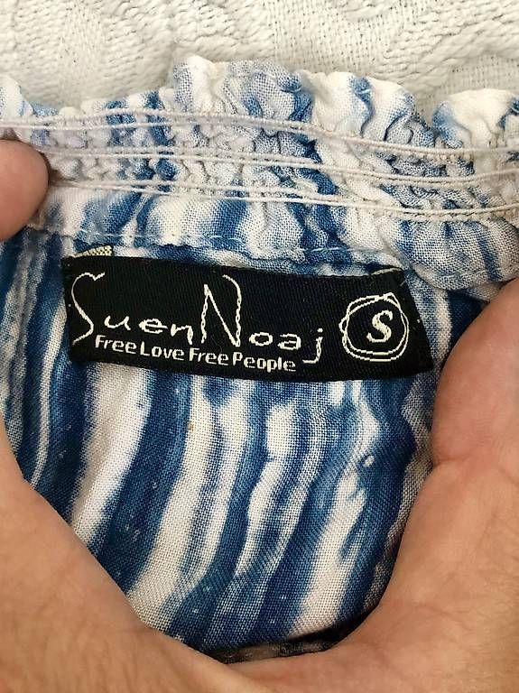 Gonne: Batikrock blau mit Knopfleiste – Usato da Zürich venduto da lino07 2