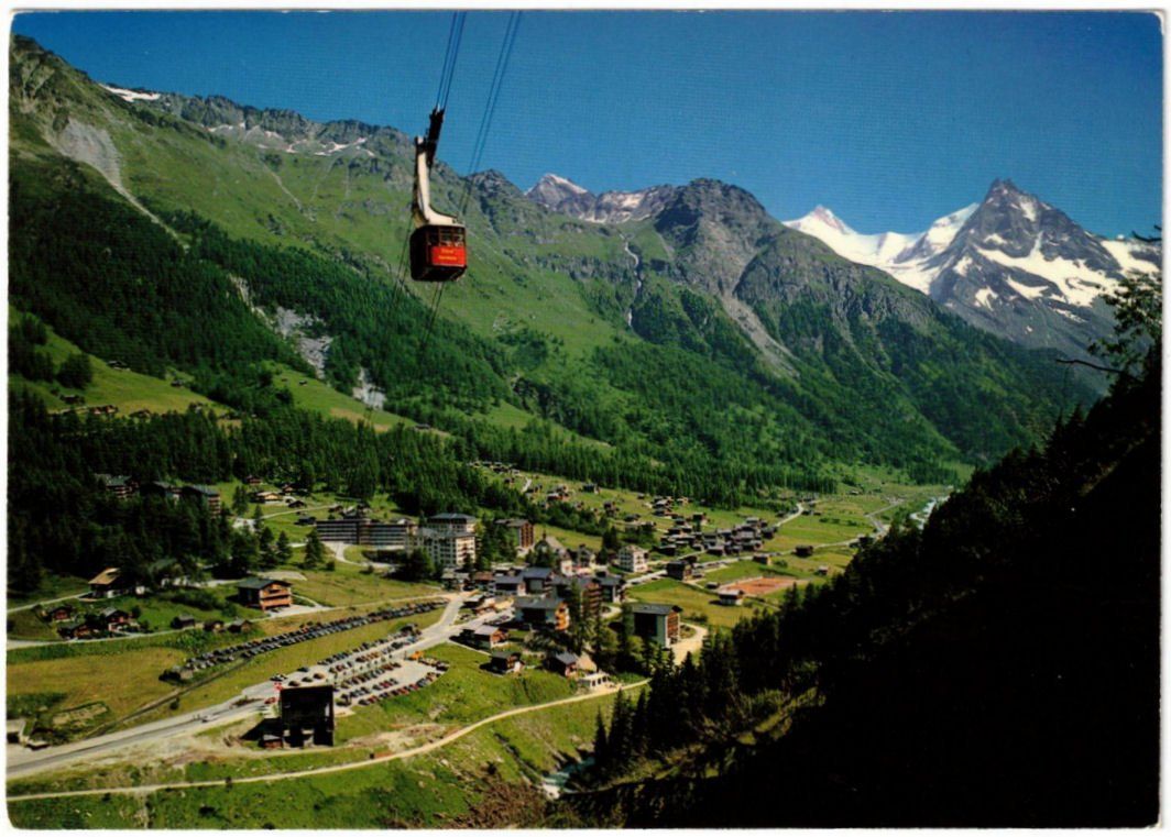 Cartoline postali: Zinal - Luftseilbahn Sorebois – Usato da Binningen venduto da Mountainrider