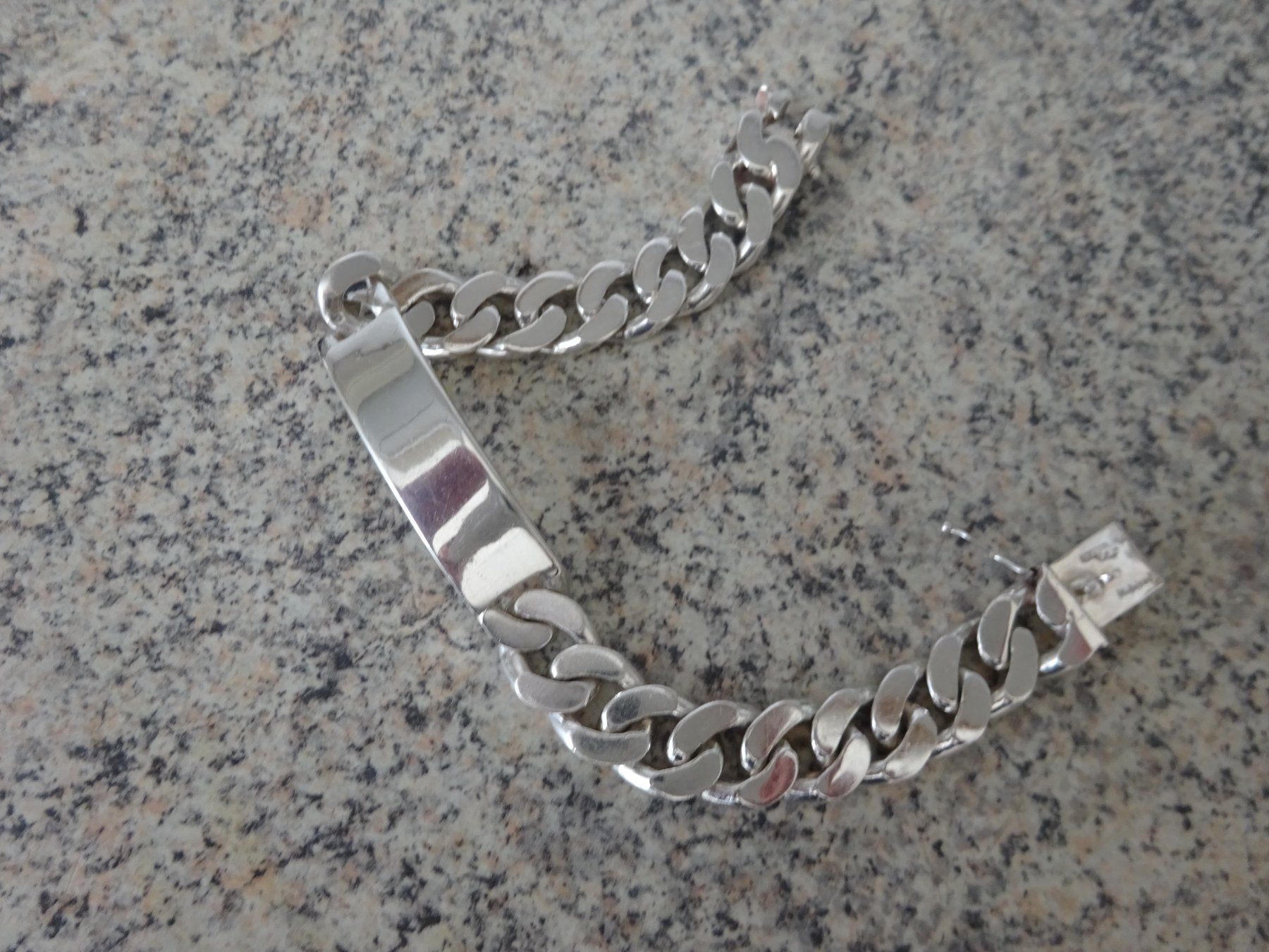 Armbänder & -reifen: Rocker Panzer Armband / massiv Silber – Gebraucht aus Esslingen von FetteSchnecke