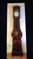 Standuhr Holz mit Verzierungen für eine Pendule